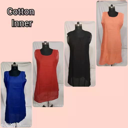 Comfy Women's Cotton Solid Camisoles (Pack Of 4)
