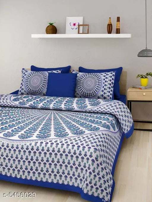 Trendy Versatile Cotton 100 x 90  Double Bedsheets