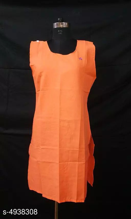 Comfy Women's Cotton Solid Long Camisole Slip