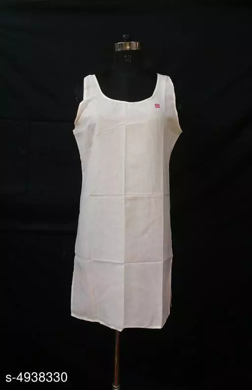 Comfy Women's Cotton Solid Long Camisole Slip