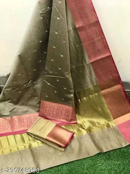 Soft Silk Buti Saree