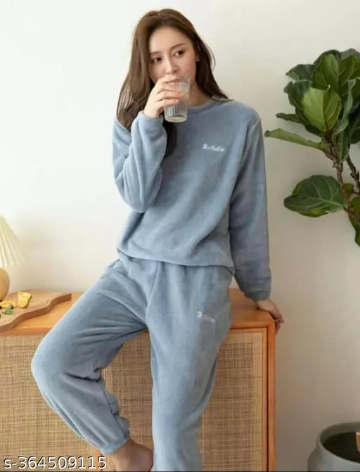 Women casual winter wear dress blue