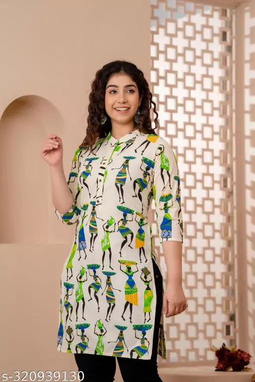 Mialo fashion straight cotton kurta.
