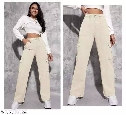 SAANU'S FASHION - STYLISH SIX POCKETS DENIM JEANS FOR GIRLS & WOMEN