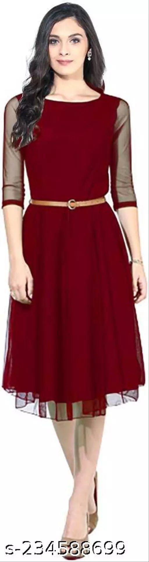 Womens Dress With Free Leather Belt