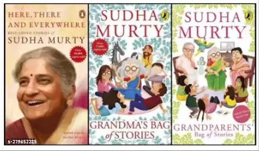 Set Of 3 (Here There And Everywhere + Grandma's Bag Of Stories + Grandparents Bag Of Stories)  (Paperback  Sudha Murthy)