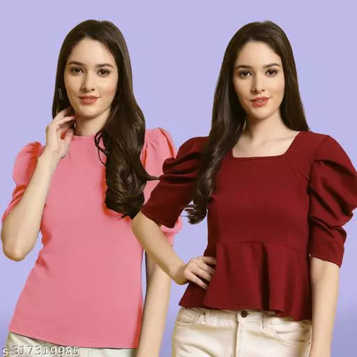 Casual Classic Fashion Forward Women's Top - Pack of 2