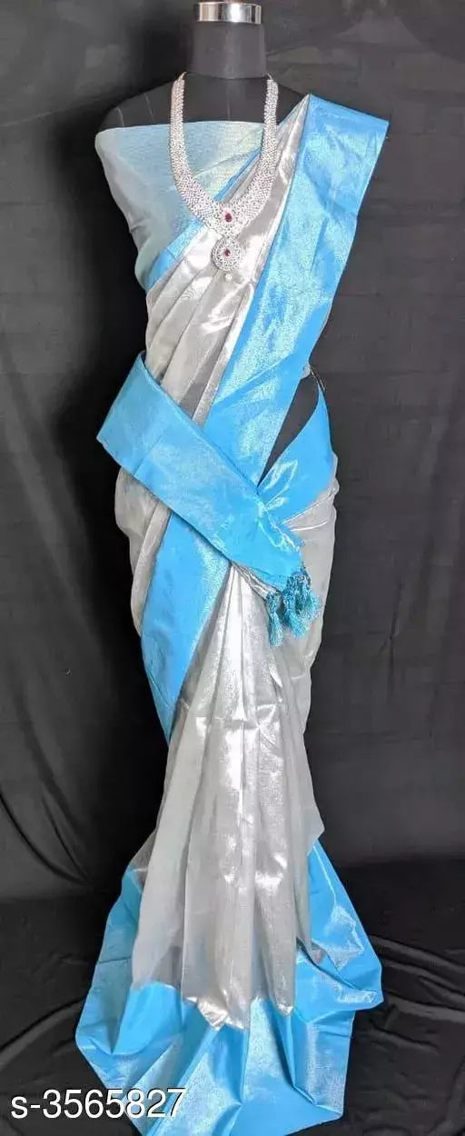 Trendy Tissue Silk Printed Sarees