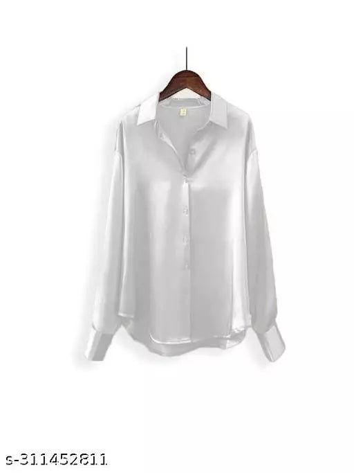 Stylish Trendy Satin Shirt For Girls And Womens