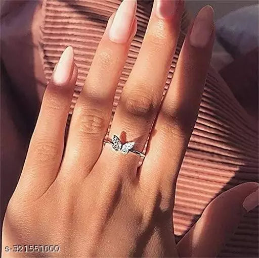 Chic Elegance: Adjustable Artificial Rings Collection for Women & Girls - Affordable Luxury in Every Design