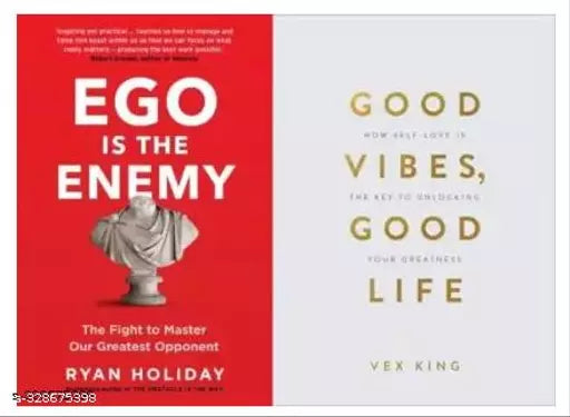 Good Vibes Good Lives + Ego Is The Enemy  (Paperback  Vex king + Ryan Holiday)