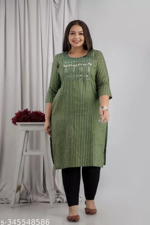 Neerupam Collection Embroidered cotton kurti- embroidery kurti 