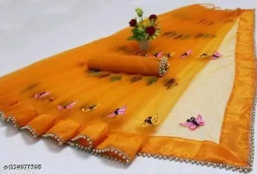 Butterfly Net Saree Titli Designs