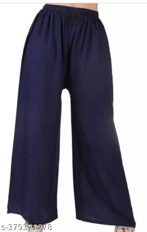 Fashion Zest Blue Rayon Palazz