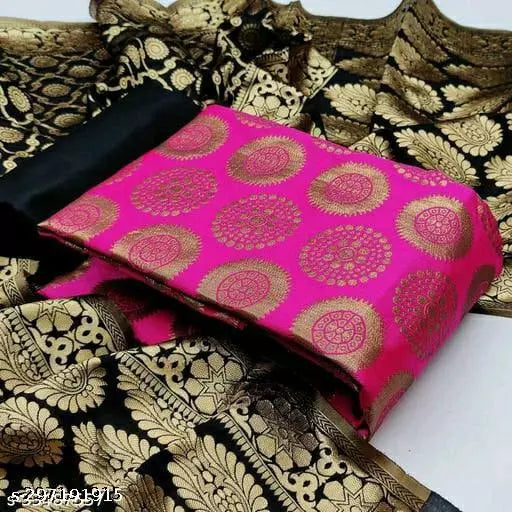 SUIT+BLACK SARKARI-BLACK PLAIN-RANI GOLA TOP