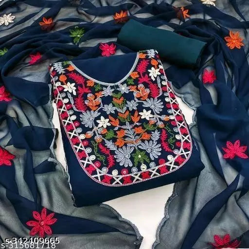 Georgette dress material for womens