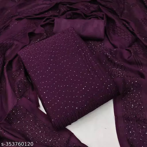CHANDERI SLIK SUITS FOR LADIES