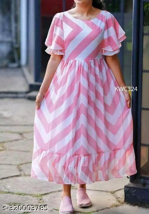 Zig Zag Long Dress