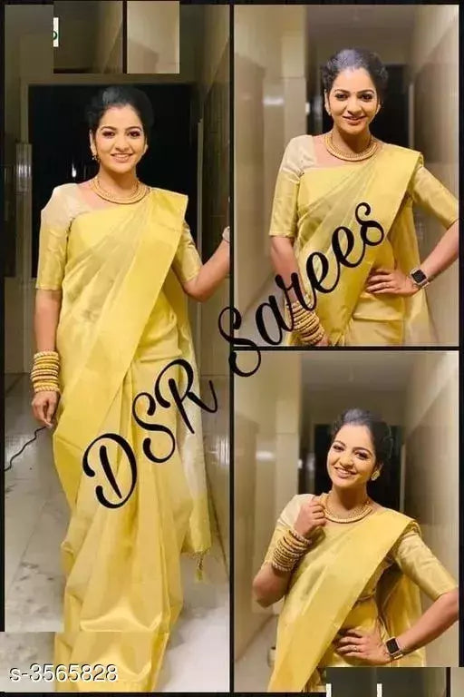 Trendy Tissue Silk Printed Sarees