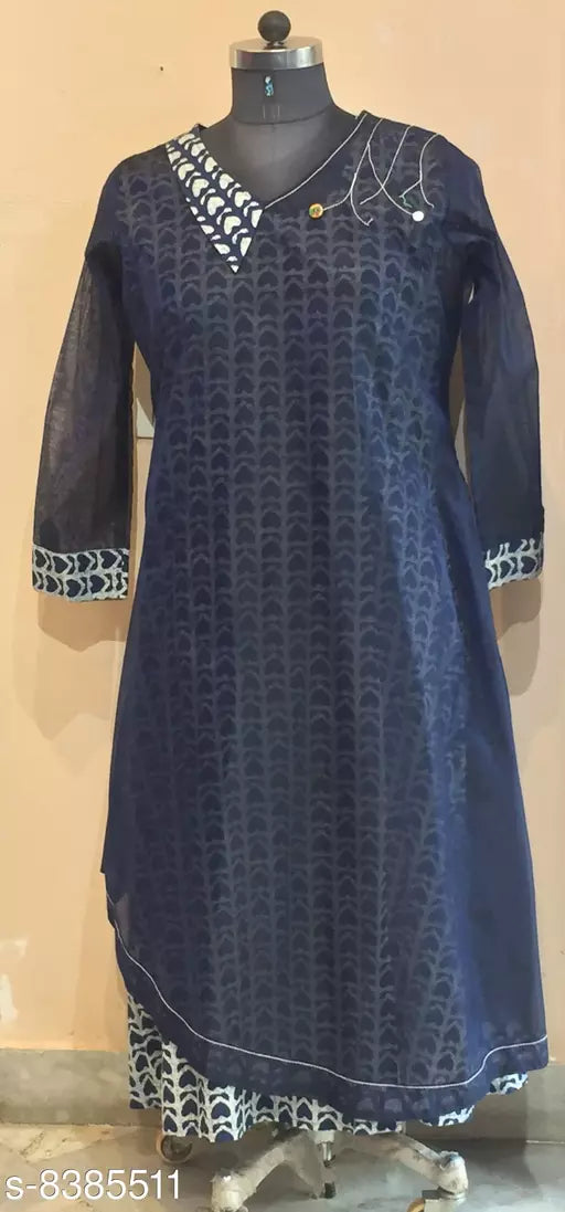 Designer Georgette Women Kurti Kurta Dress Gown Long Full Length