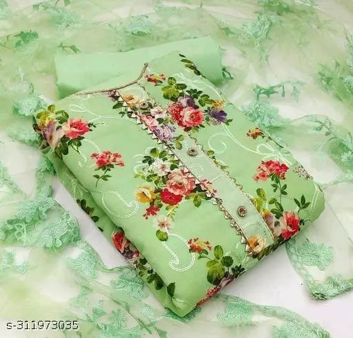 Patiala Georgette Unstiched Print Work womens Salwar Suit Unstitched Dress Material Look gorgeous by wearing this salwar suit dress material with dupatta
