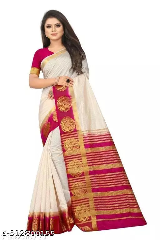 Morpich Fashion Kanjivaram Embozz Silk  Saree