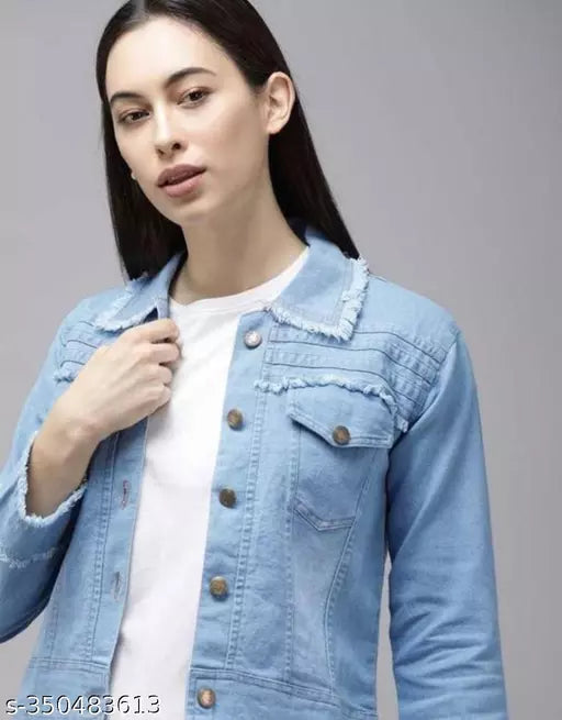 Aqua blue women jacket