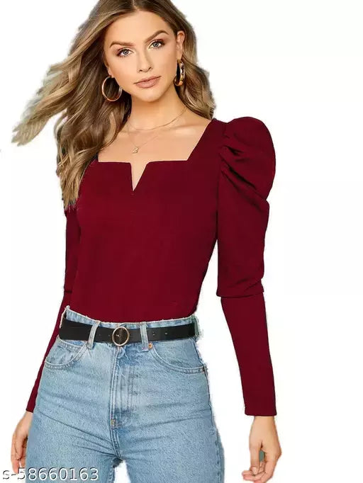 Women's Causal Long Sleeves Top For Women/Girls