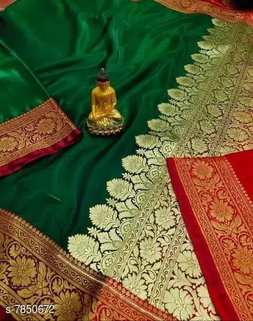Handloom Banarasi Satin Katan Silk Saree