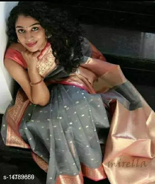 ORGANZA SILK ZARI SAREE