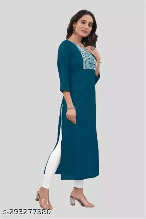 QVAZOR Stylish Fancy Trendy Kurti For Women For Party Wedding Festival Functions
