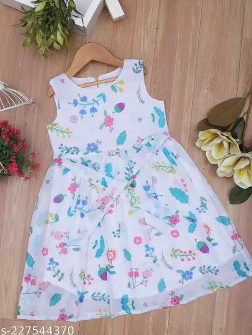 Toddler Girls Belted Dress