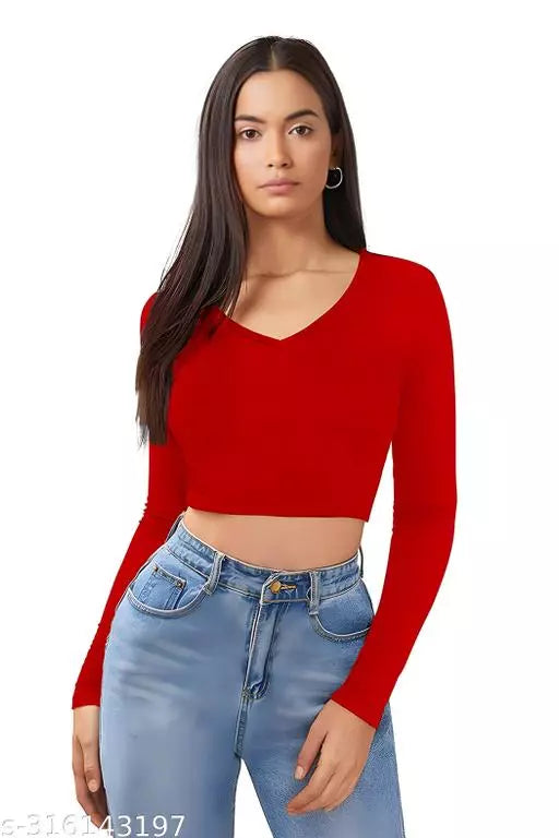 Red CropTop For Woman