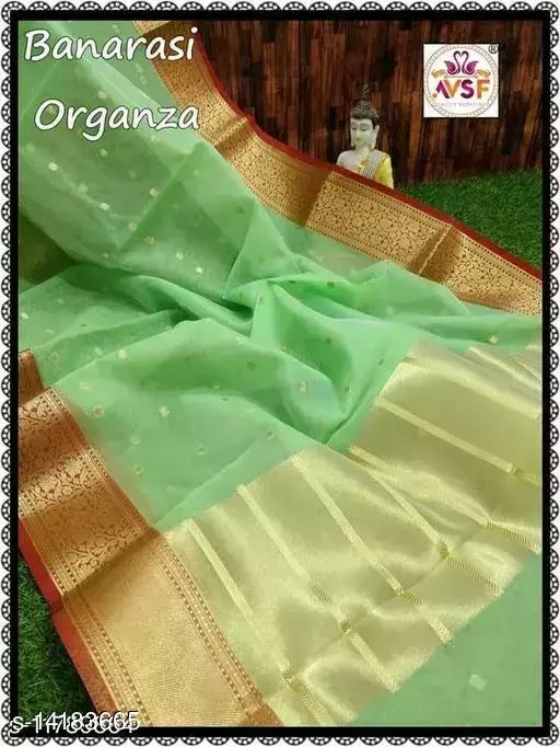 ORGANZA SILK ZARI SAREE