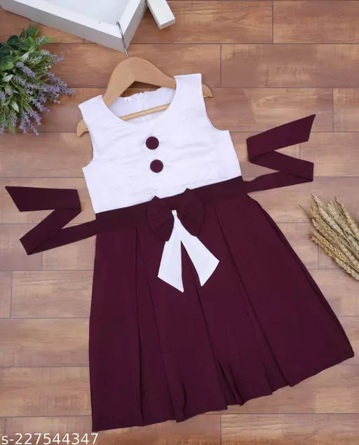Toddler Girls Belted Dress