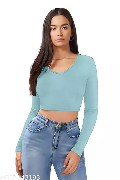 Mint CropTop For Woman