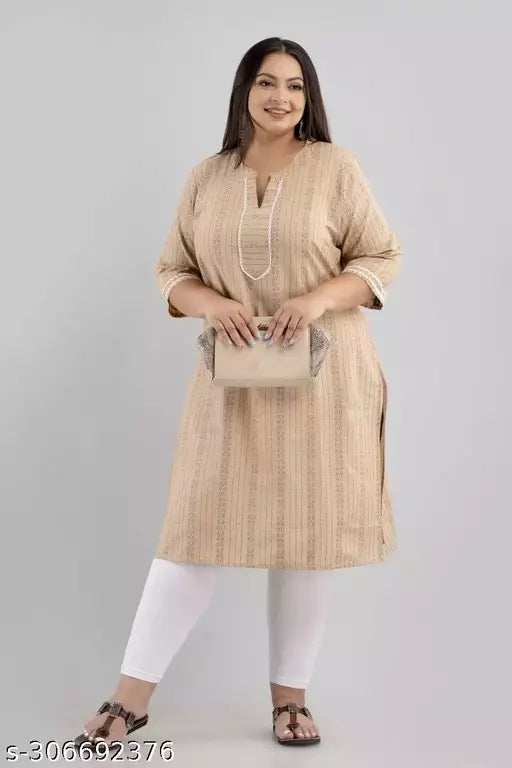 Plus size cotton kurti