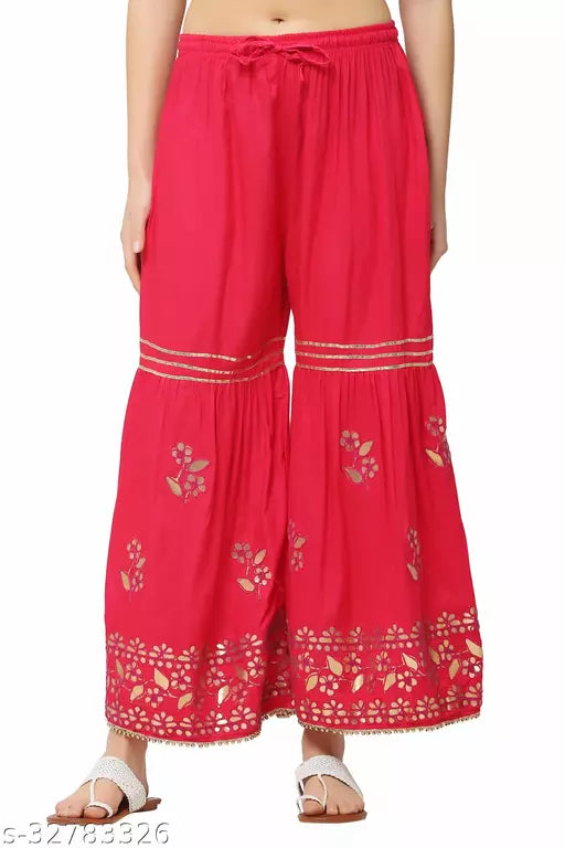 Casual Glamarous Women Palazzos