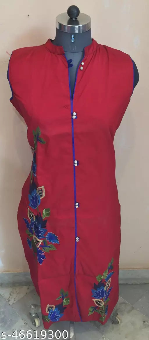 Women Silk Designer Kurti Party Wear