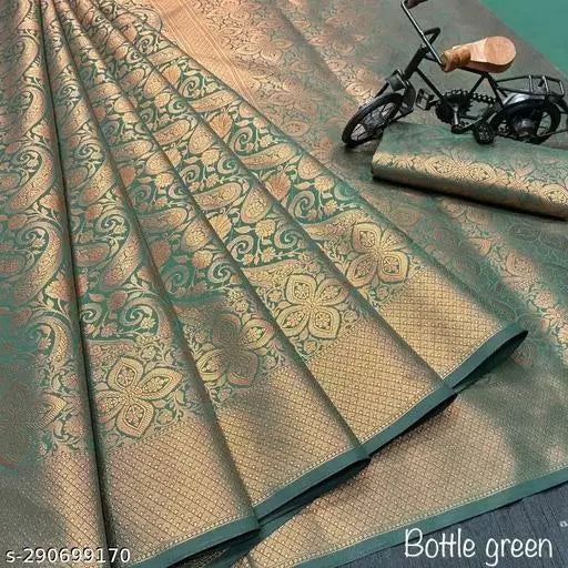 Copper Brocade Kanjivaram