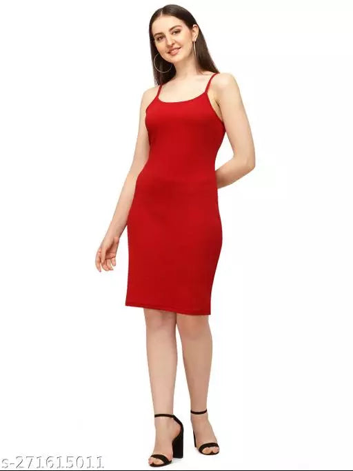 Bodycon Maroon Dresses For Woman