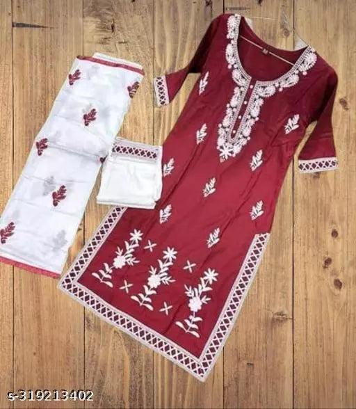 BEST EMBROIDERY KURTA PANT WITH DUPATTA