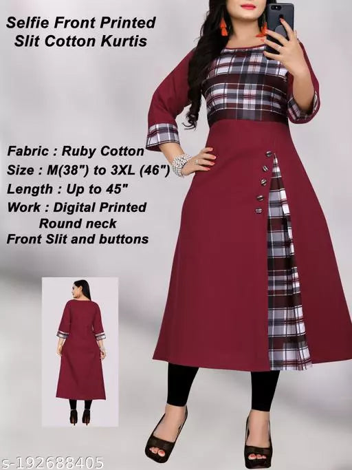 New Cotton Flared Kurtis
