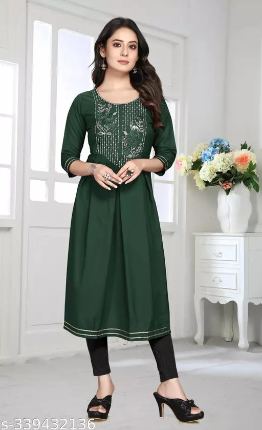 Stylish Women's Sequin Work Kurti - Fashionable and Elegant