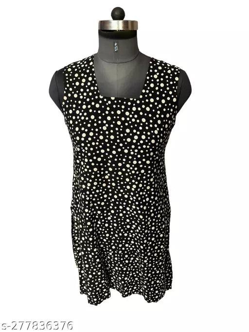 Knee Legth Short One Piece Dress for Women Girls Female