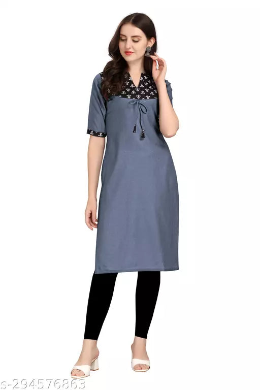 QVAZOR Stylish Fancy Trendy Kurti For Women For Party Wedding Festival Functions