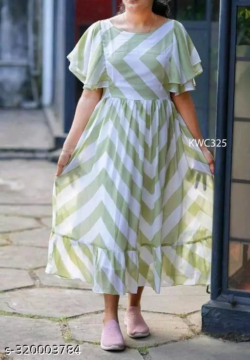 Zig Zag Long Dress