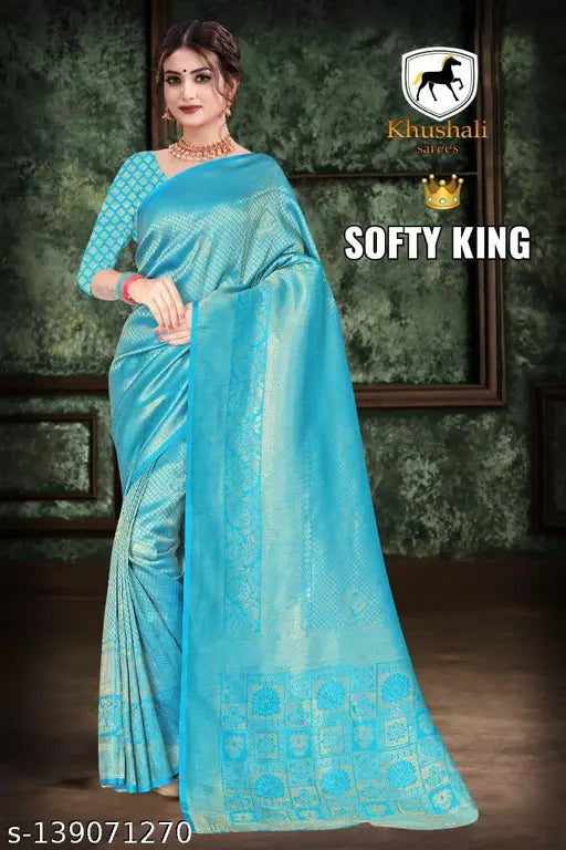 SOFTY KING BANASARI SILK SAREE