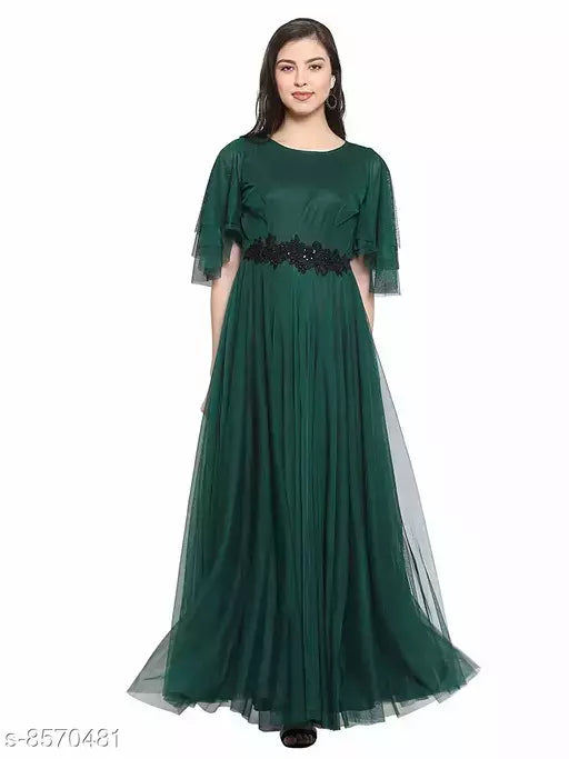 Women Net Anarkali Gown