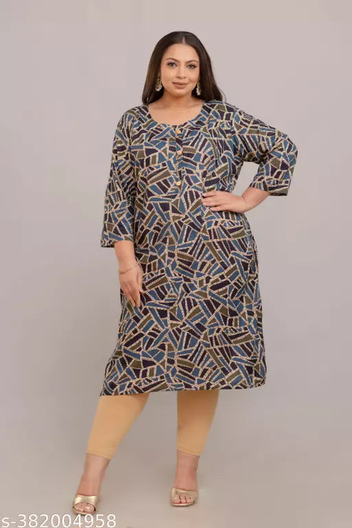 Fashion Zest Rayon Plus size Kurti